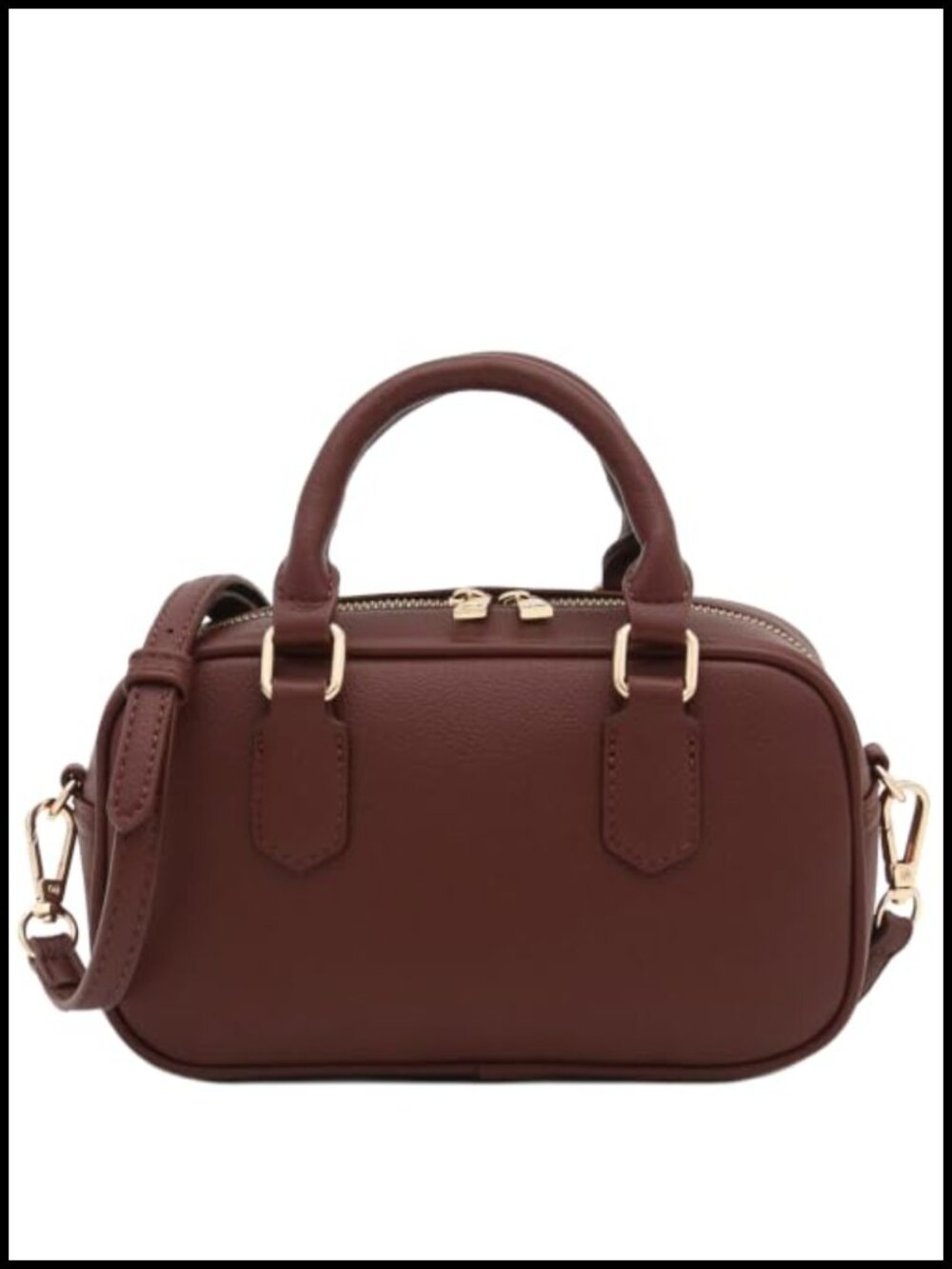 PU Leather Satchel Purse Top Handle Crossbody Bag